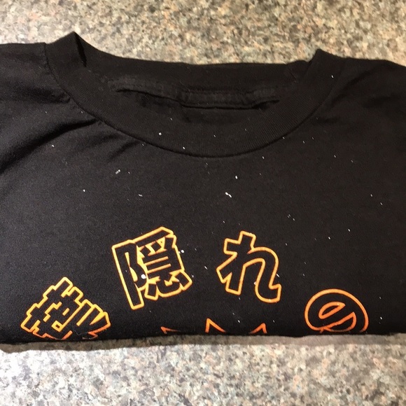 Naruto Shippuden 20th Anniversary graphic T shirt size Medium black with orange - Picture 10 of 10